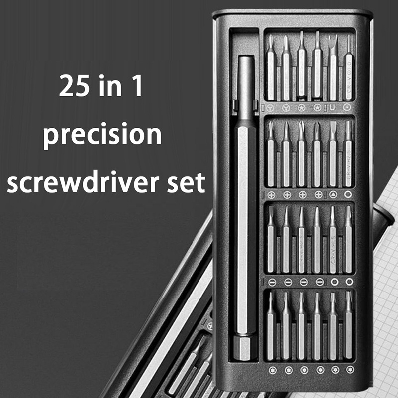 Watch Repair Tool Kit - ชุดไขควงแม่เหล็ก 25 in 1 ชุดเครื่องมือซ่อมแซมขนาดเล็กอเนกประสงค์ สำหรับ