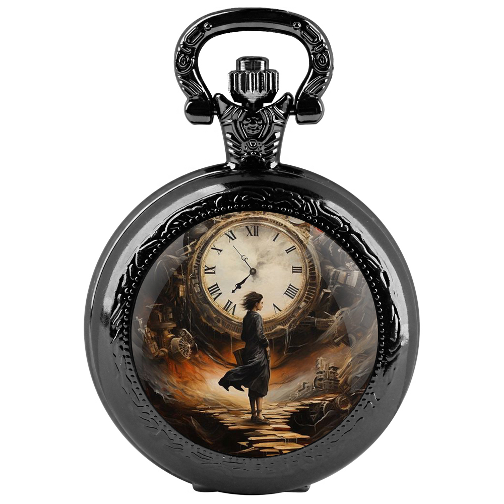 Unique Jewelry Watches - ที่ไม่ซ้ํากัน Steampunk นาฬิกาเด็กแก้วโดม Vintage Quartz นาฬิกาพ็อกเก็ตนาฬิกาผู้ชายผู้หญิงเด็กจี้สร้อยคอเครื่องประดับของขวัญ
