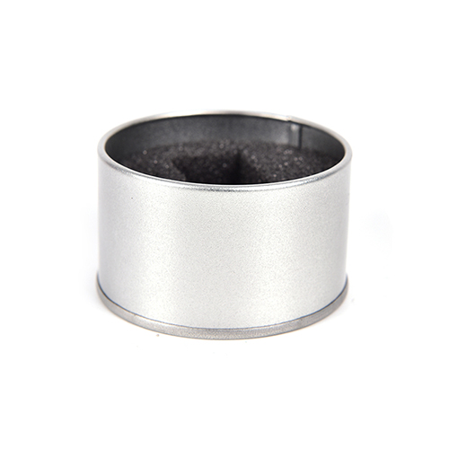 Jewelry Watches For Sale - ขายด่วน กล่องใส่นาฬิกาและเครื่องประดับอเนกประสงค์ กล่องเก็บของโลหะทรงกลมสีเงิน 6.5×4 ซม.