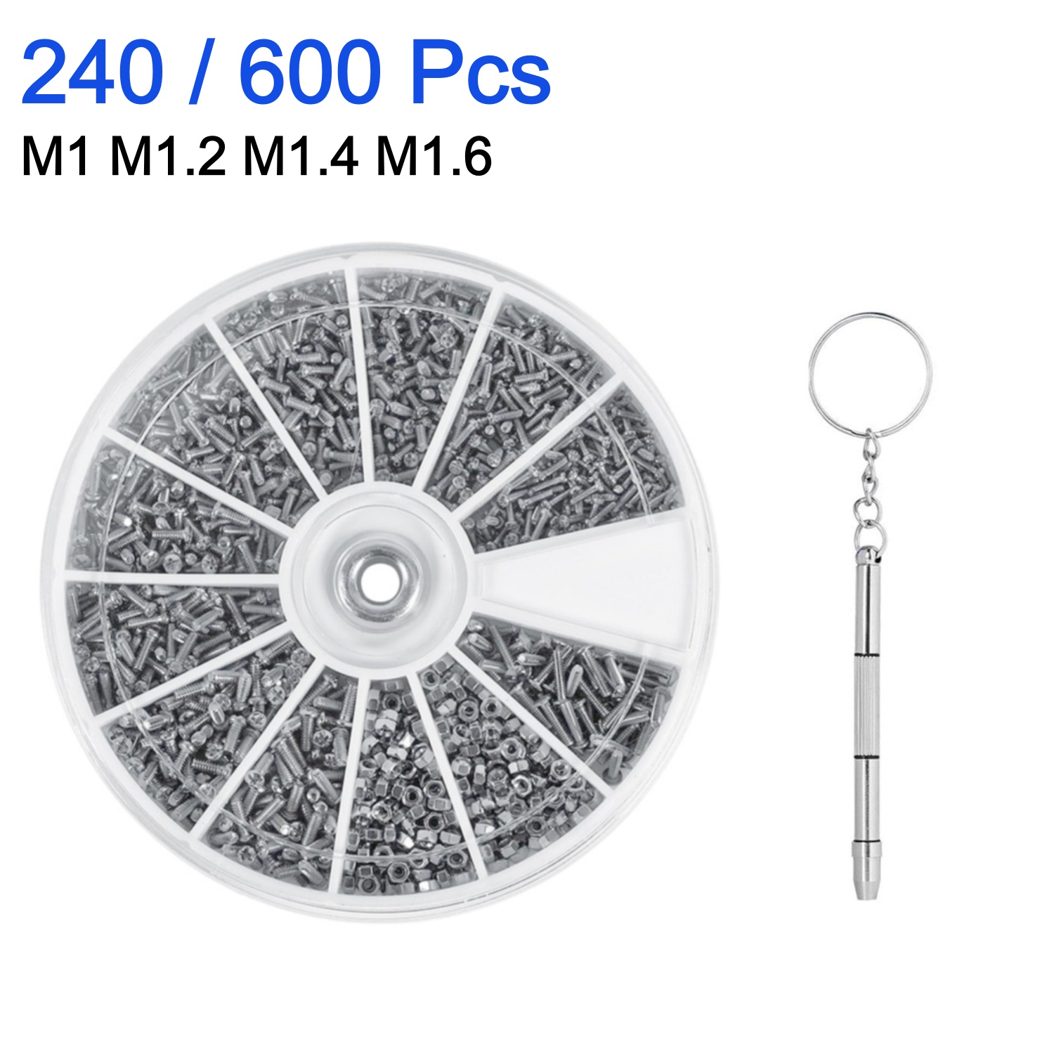 Watch Repair Tool Kit - ชุดไขควงขนาดเล็ก 240/600 ชิ้น สำหรับซ่อมแว่นตา แว่นกันแดด นาฬิกา