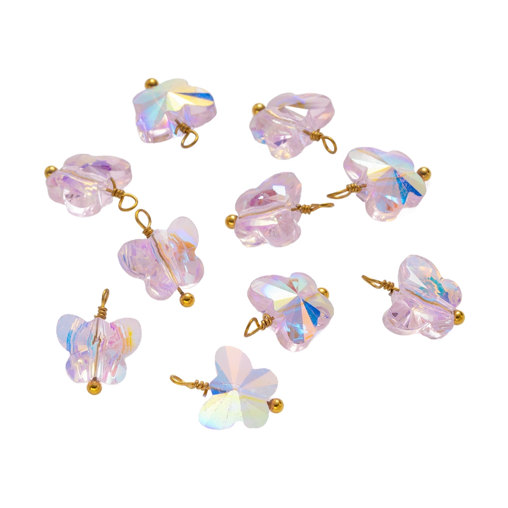 จี้รูปดอกไม้และผีเสื้อเลเซอร์  - Butterfly Pendant Necklace บทวิจารณ์และราคา