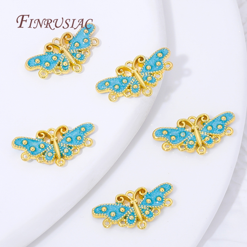 จี้ผีเสื้อเคลือบทอง 18K สีน้ำเ - Butterfly Pendant Necklace บทวิจารณ์และราคา