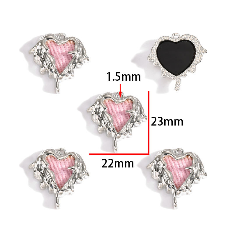จี้รูปหัวใจเคลือบสีชมพู Y2K แบ - Butterfly Pendant Necklace บทวิจารณ์และราคา