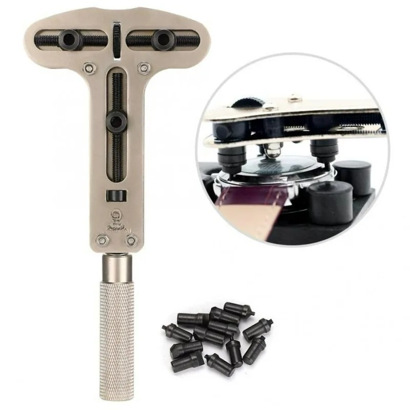 เครื่องเปิดฝาหลังนาฬิกาแบบปรับ - Watch Repair Tool Kit บทวิจารณ์และราคา