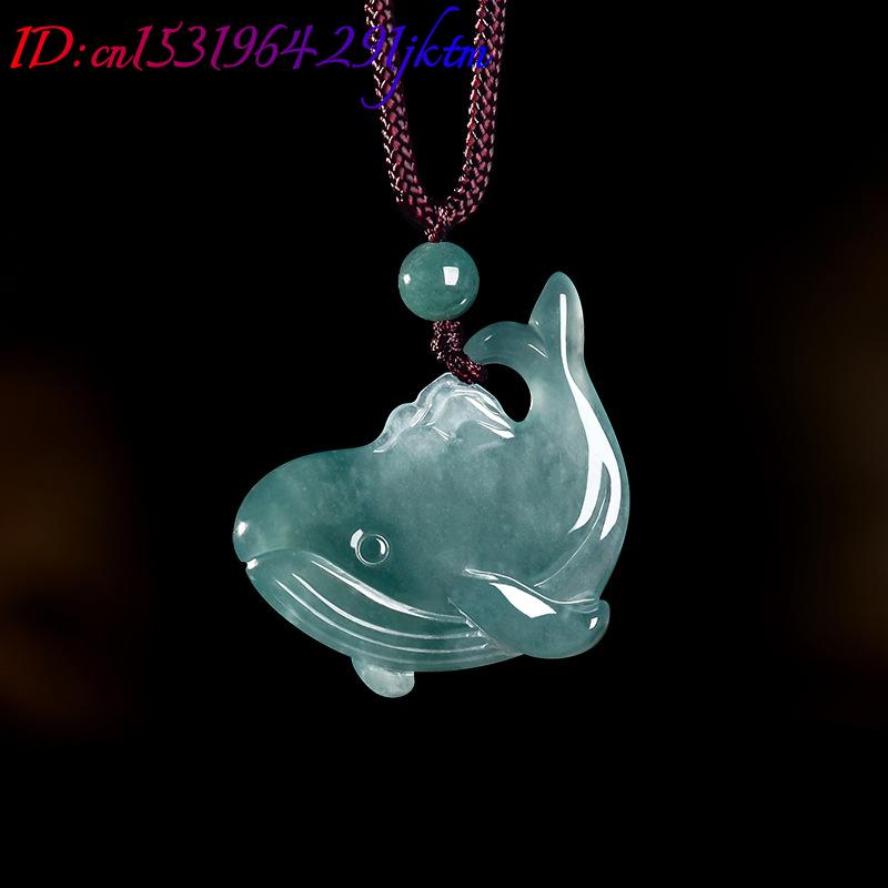 จี้สร้อยคอหยกพม่าแท้รูปปลาวาฬ  - Jewelry & Watches Vitopoulos บทวิจารณ์และราคา