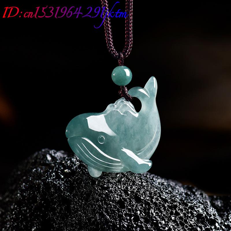 จี้สร้อยคอหยกพม่าแท้รูปปลาวาฬ  - Jewelry & Watches Vitopoulos บทวิจารณ์และราคา