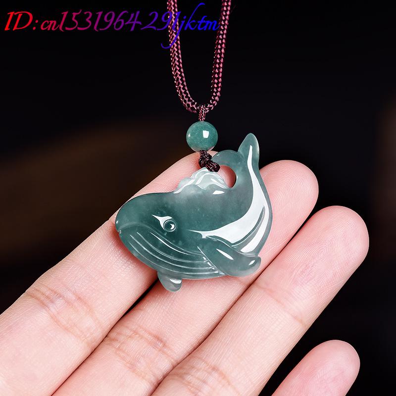 จี้สร้อยคอหยกพม่าแท้รูปปลาวาฬ  - Jewelry & Watches Vitopoulos บทวิจารณ์และราคา