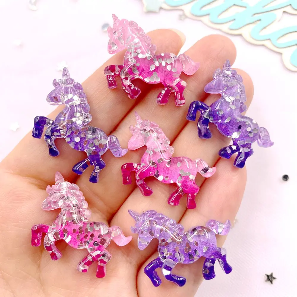 6PCS เรซิ่นที่มีสีสัน Glitter  - Paradise Jewelry & Watches Llc Miami Photos บทวิจารณ์และราคา