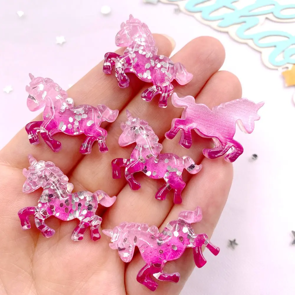 6PCS เรซิ่นที่มีสีสัน Glitter  - Paradise Jewelry & Watches Llc Miami Photos บทวิจารณ์และราคา