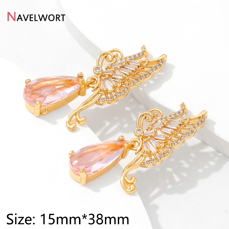ทองเหลืองชุบทอง 18K ประดับเพชร - Butterfly Pendant Necklace บทวิจารณ์และราคา