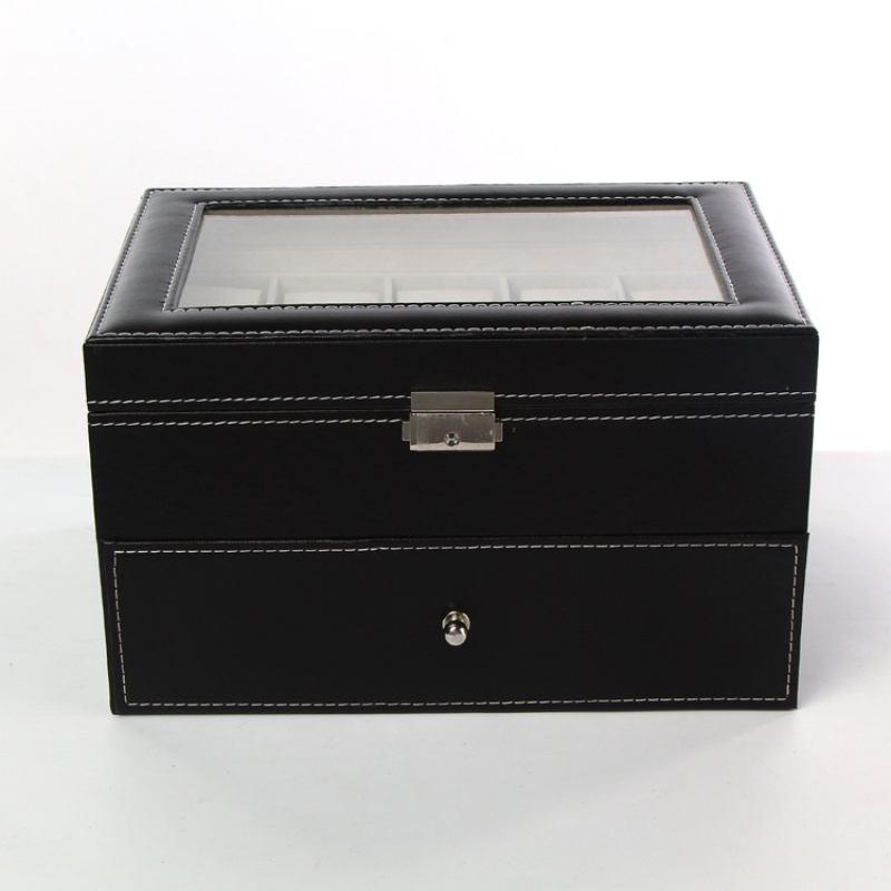กล่องใส่นาฬิกาแบบ 20 ช่องลายพิ - Jewelry Watches For Sale บทวิจารณ์และราคา