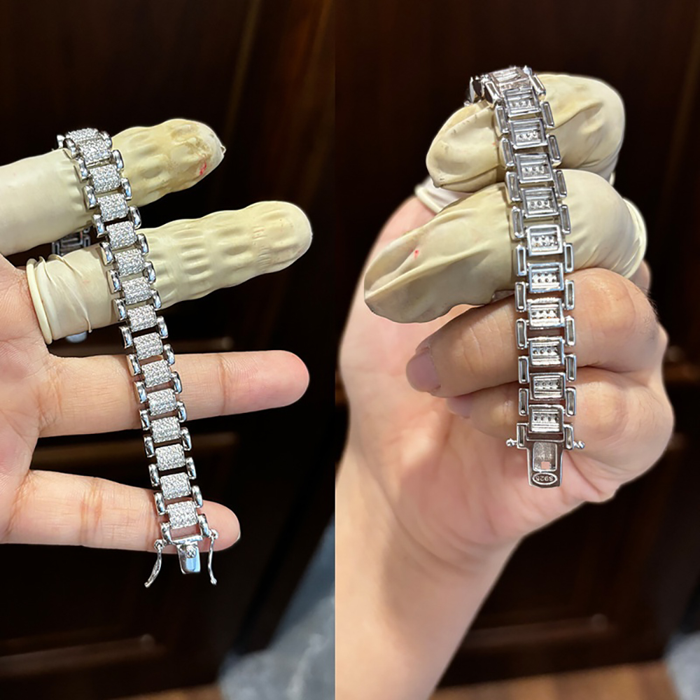 TEMGF สร้อยข้อมือโมอิสซาไนต์เต - Unique Jewelry Watches บทวิจารณ์และราคา