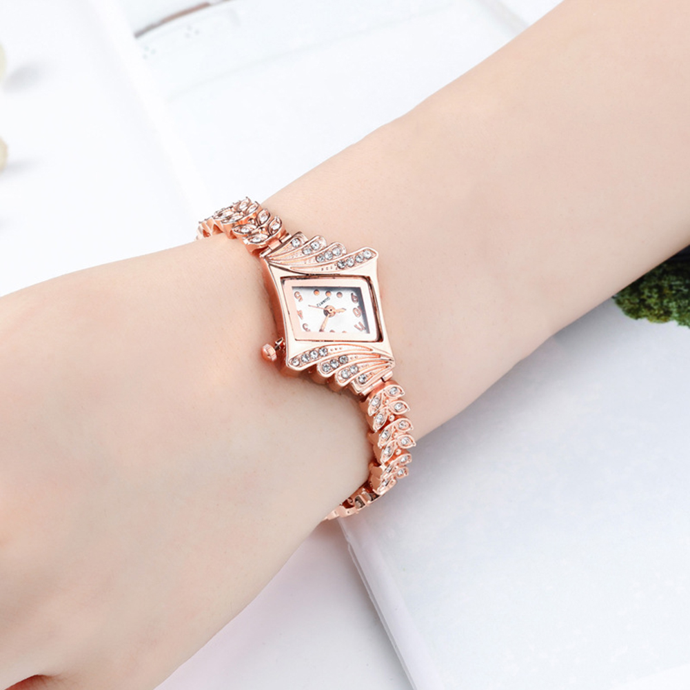 นาฬิกาแฟชั่นทรงข้าวหลามตัดฝังเ - Unique Jewelry Watches บทวิจารณ์และราคา