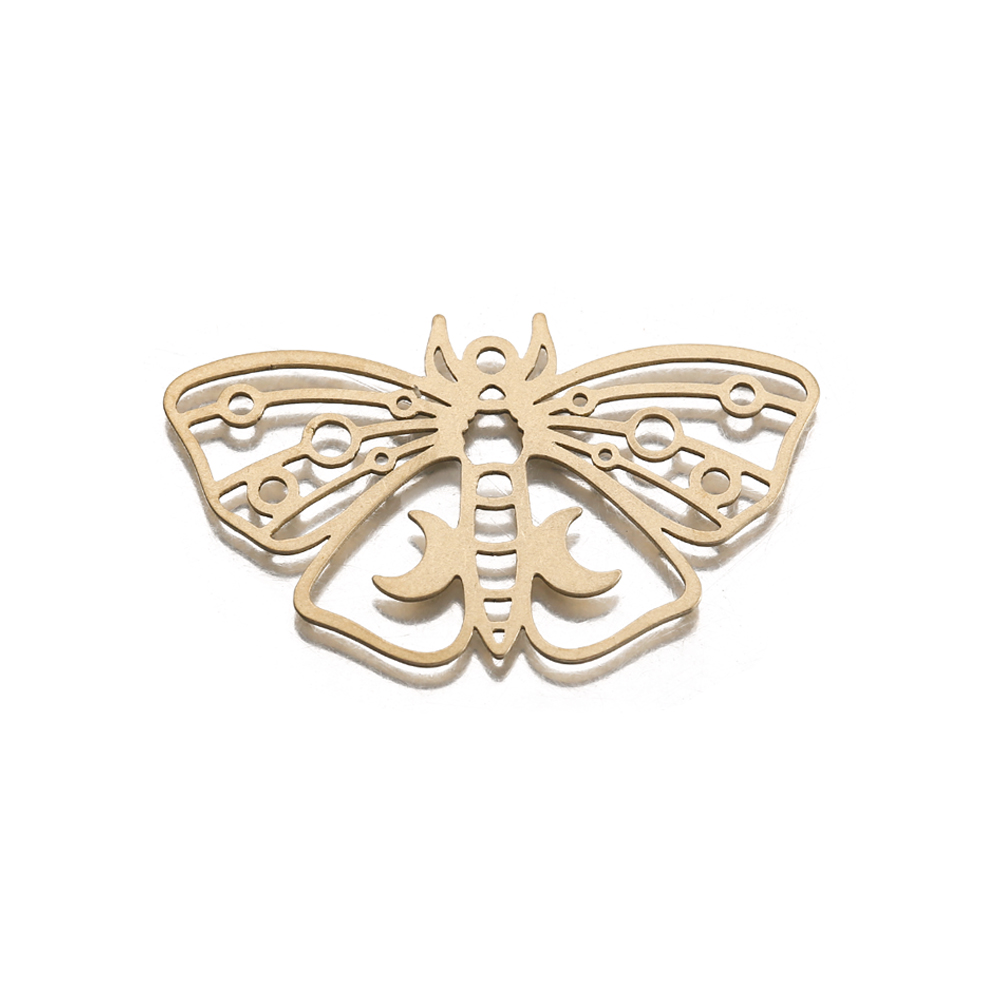 ดิบทองเหลืองผีเสื้อผีเสื้อ Cha - Butterfly Pendant Necklace บทวิจารณ์และราคา
