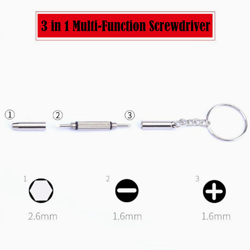 ไขควง 3 in 1 สำหรับแว่นตา ไขคว - Watch Repair Tool Kit บทวิจารณ์และราคา