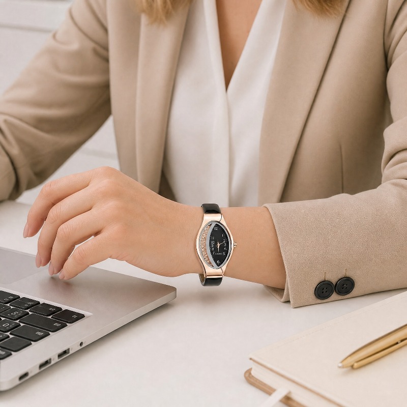 นาฬิกาผู้หญิงทรงวงรีที่ไม่เหมื - Unique Jewelry Watches บทวิจารณ์และราคา