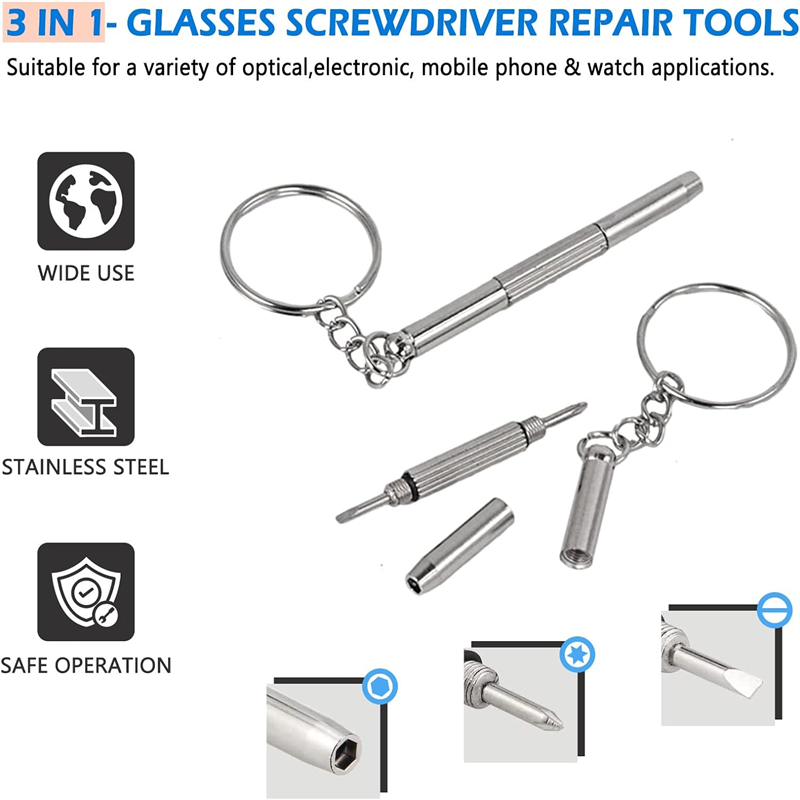 มินิมือแว่นตาไขควง 3-in-1 ชุดซ - Watch Repair Tool Kit บทวิจารณ์และราคา