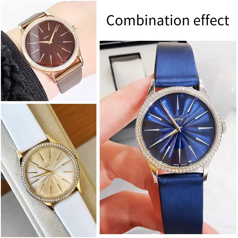สายนาฬิกาหนังแท้ลายผ้าไหมสำหรั - Patek Philippe Watch Calatrava บทวิจารณ์และราคา
