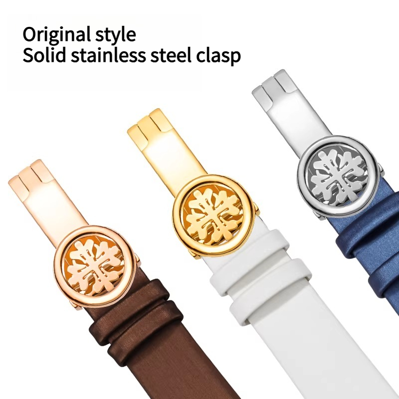 สายนาฬิกาหนังแท้ลายผ้าไหมสำหรั - Patek Philippe Watch Calatrava บทวิจารณ์และราคา