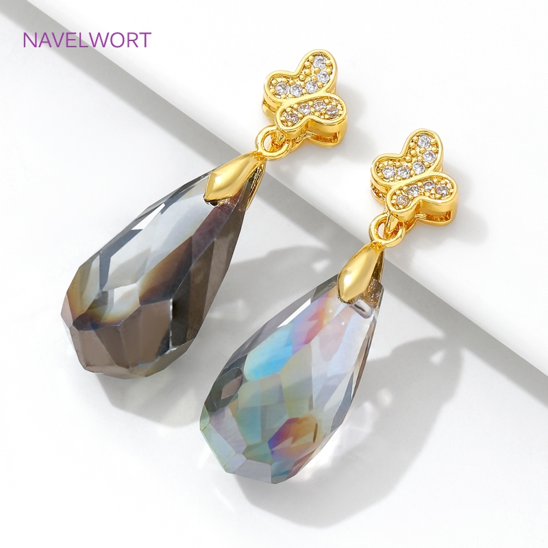 ทองเหลือง Pinch Bails 18K Gold - Butterfly Pendant Necklace บทวิจารณ์และราคา