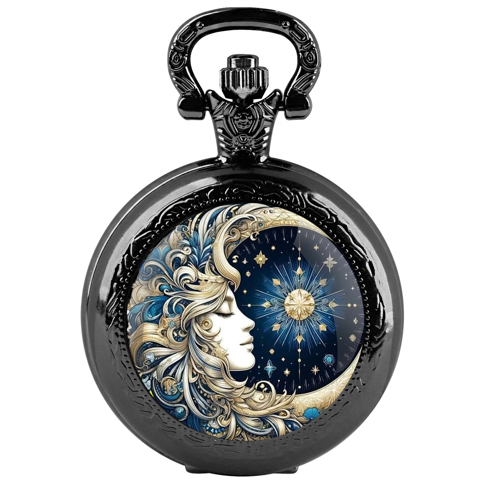 Sun และ Moon GoddessQuartz นาฬ - Unique Jewelry Watches บทวิจารณ์และราคา